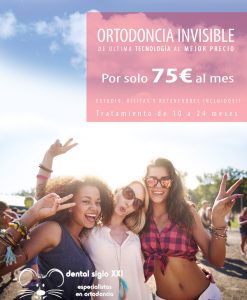 Ortodoncia invisible con estudio, retenedores y visitas, por solo 75€ al mes